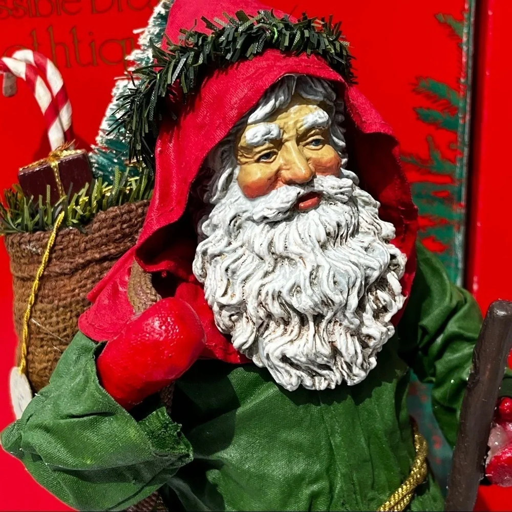 Clothtique Father Christmas Santa Figurine Bag 1990 Vintage Possible‎ Dreams